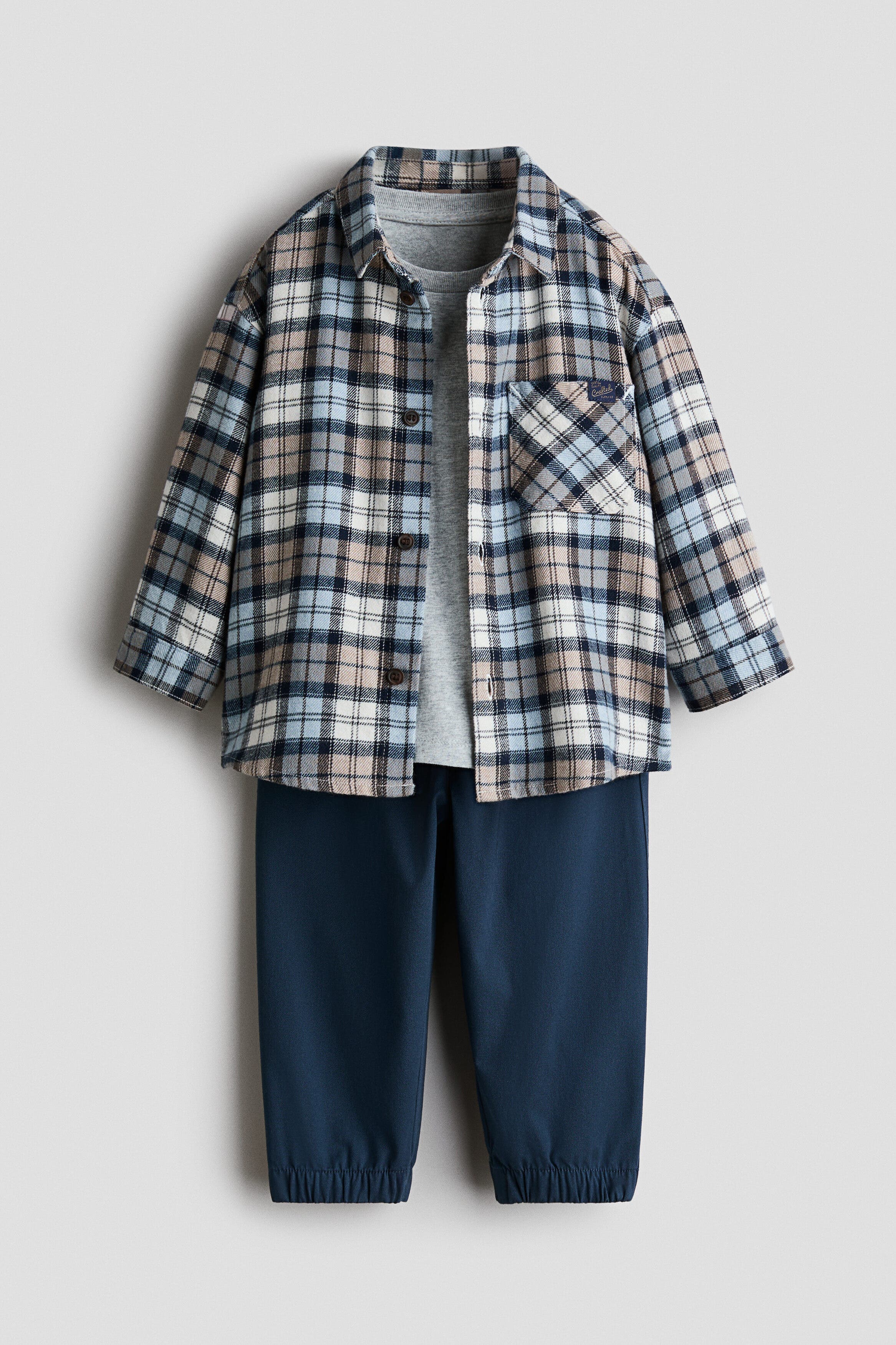 selected Dark blue/plaid