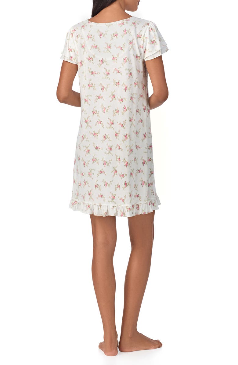 Lauren Ralph Lauren Floral Short Nightgown, Alternate, color, 