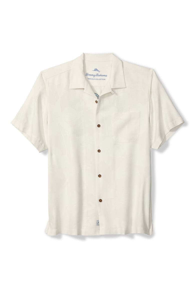 Toucantina Embroidered Silk Camp Shirt, Alternate, color, CONTINENTAL