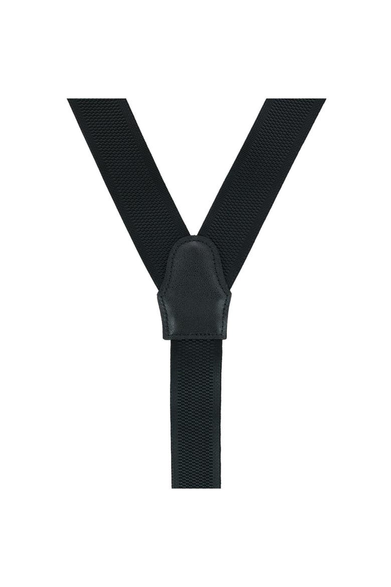 Big & Tall Classic Stretch Button End Suspenders, Alternate, color, Black