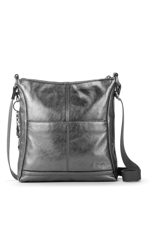 The Sak Lucia Crossbody Leather Bag In Gray