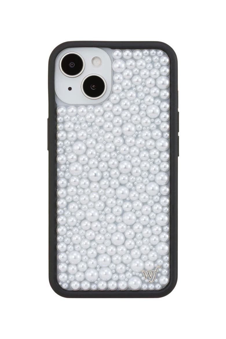 White Pearl iPhone Case, Main, color, White