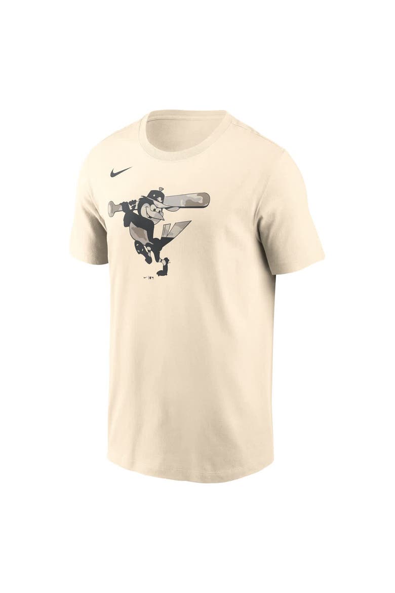 Men's Nike Cream Baltimore Orioles Camo Logo T-Shirt, Alternate, color, Cream