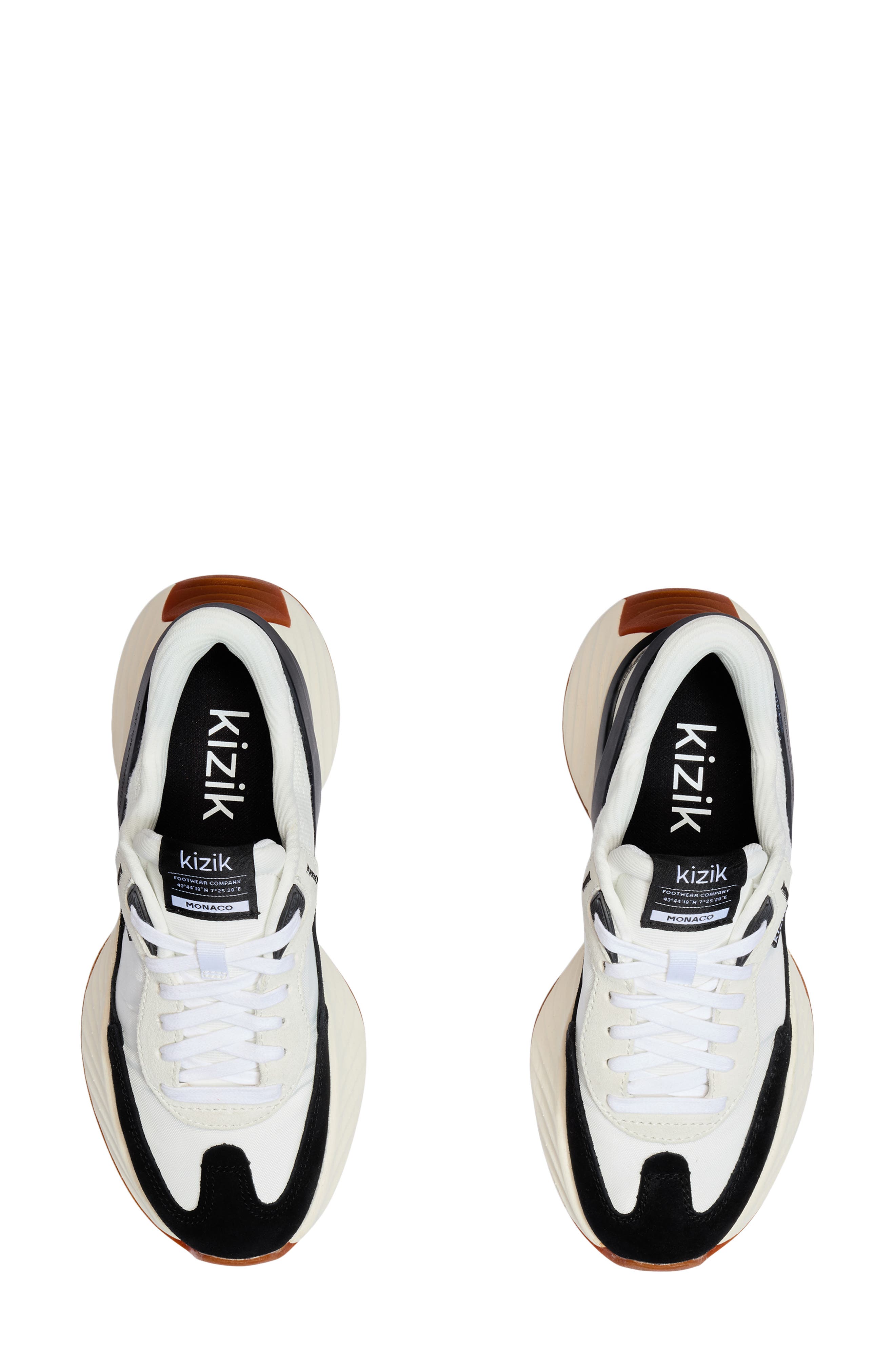 Kizik Monaco Slip-On Sneaker, Alternate, color, White/Black