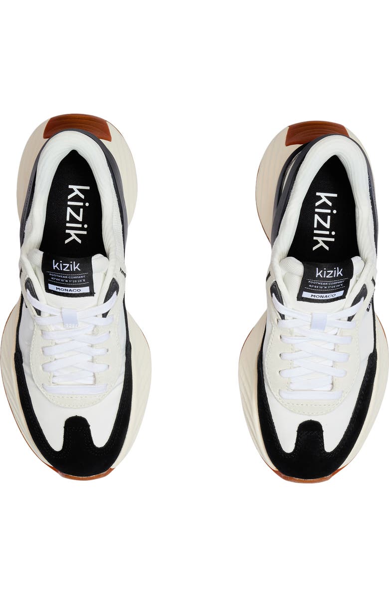 Kizik Monaco Slip-On Sneaker, Alternate, color, White/Black