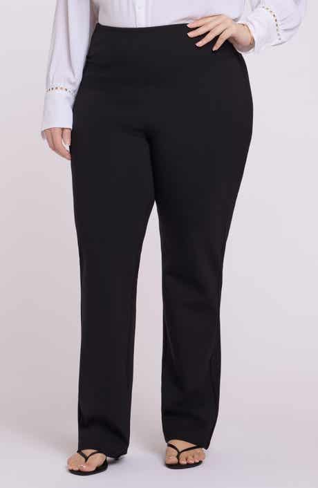 Sculpt-Her™ Pull-On Straight Leg Ponte Pants