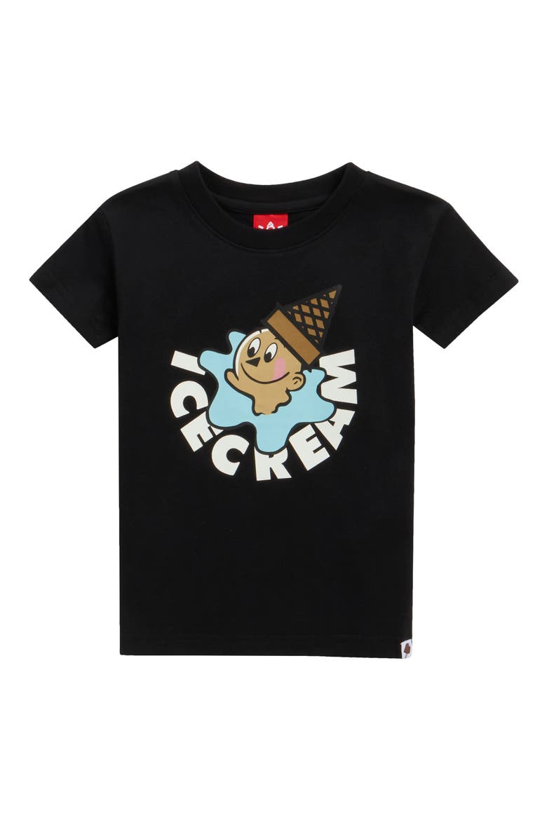 Kids' Drop Graphic T-Shirt, Main, color, BLACK