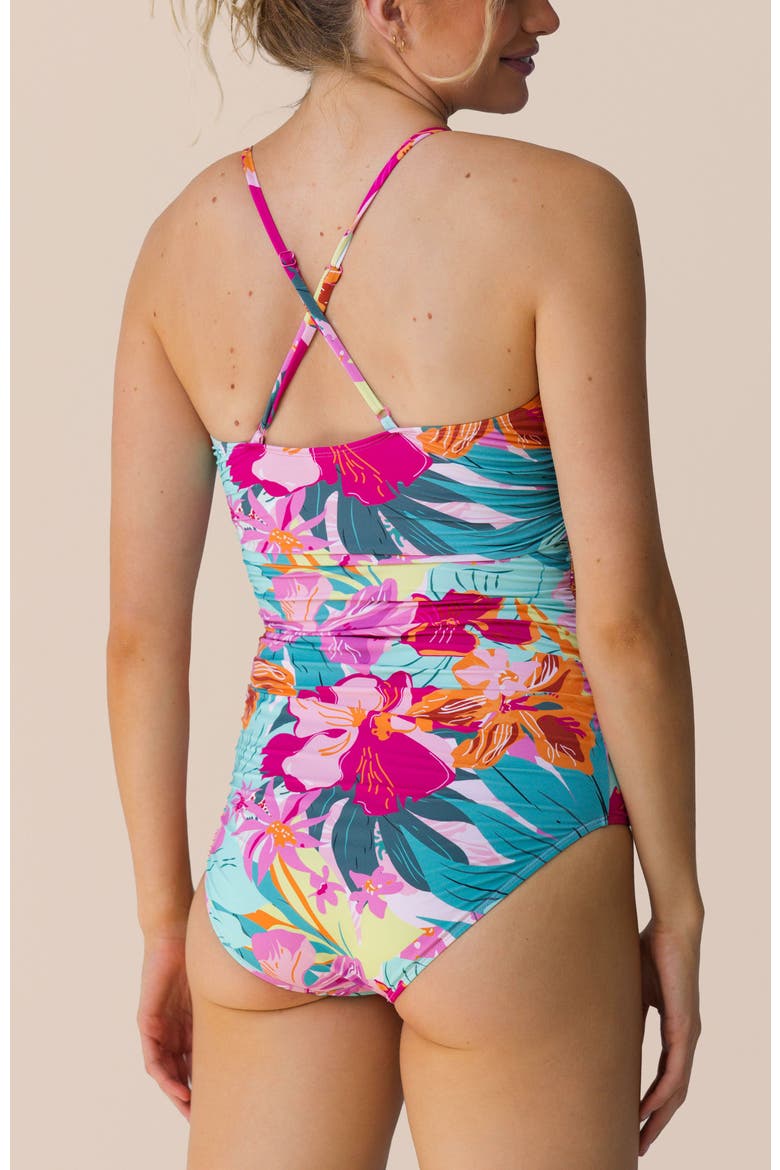 Ruched One Piece, Alternate, color, Freedive