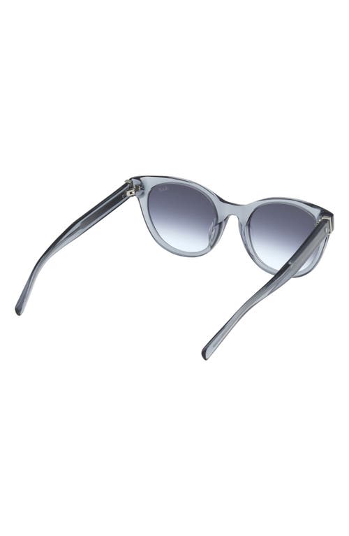 Abercrombie & Fitch 52mm Gradient Cat Eye Sunglasses In Blue