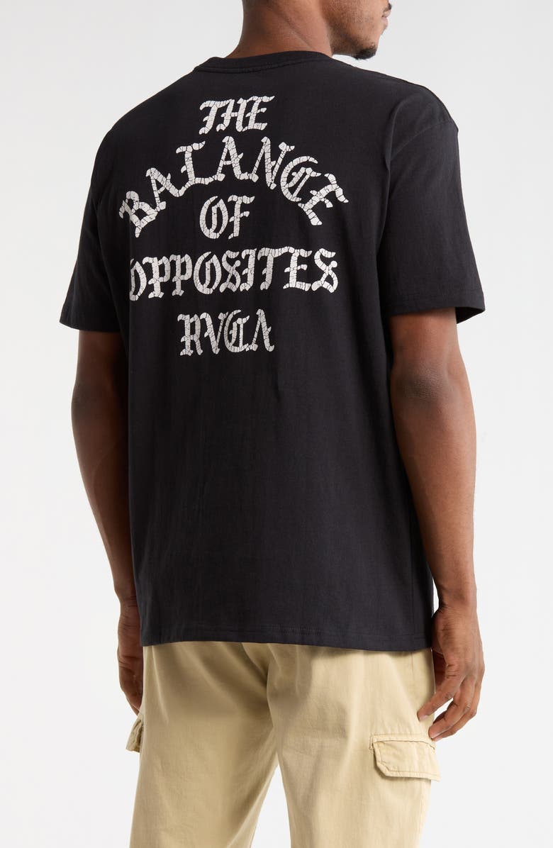 RVCA Iron On Graphic T-Shirt, Alternate, color, Black