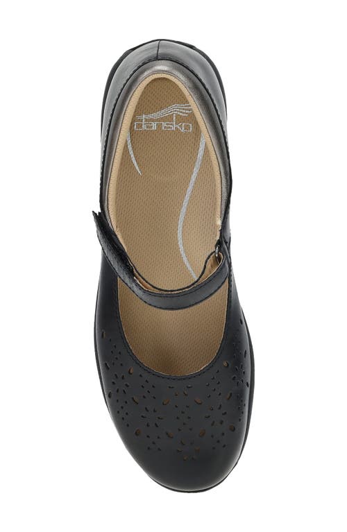 Dansko Stacy Wide Maryjane Flat In Black