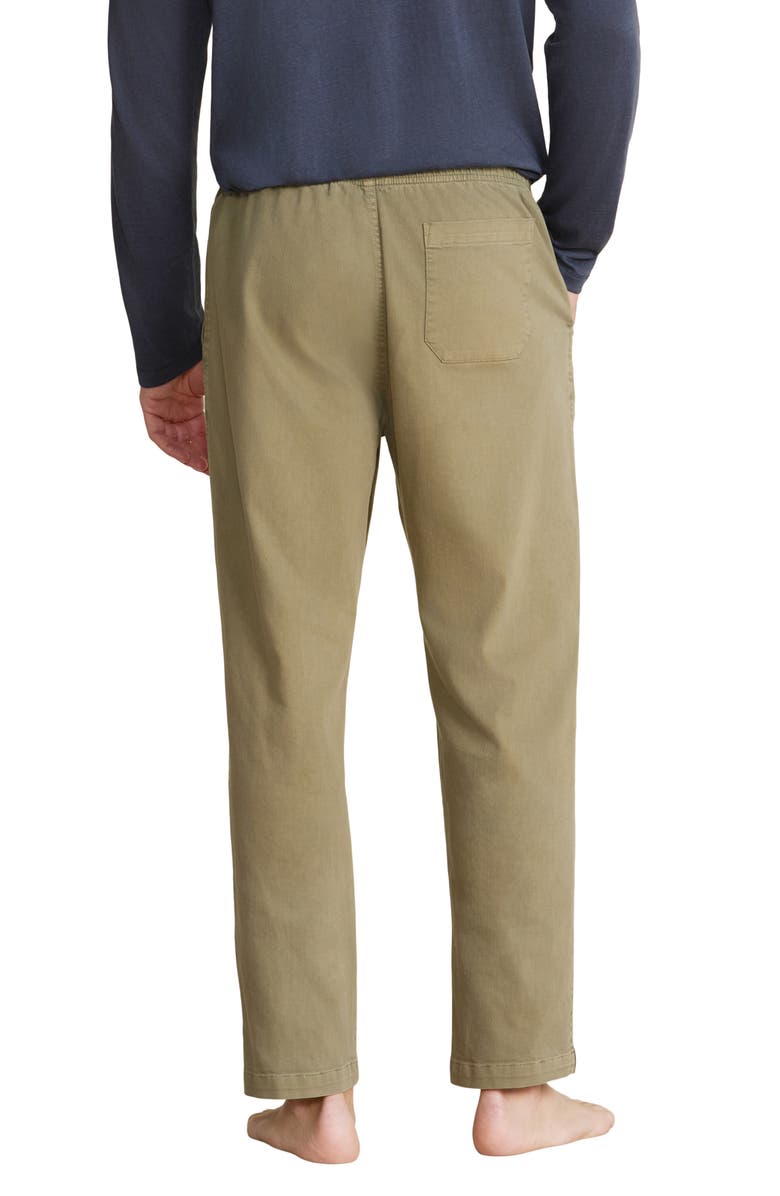 Barefoot Dreams<sup>®</sup> Malibu Collection<sup>®</sup> Stretch Cotton Twill Pants, Alternate, color, Military