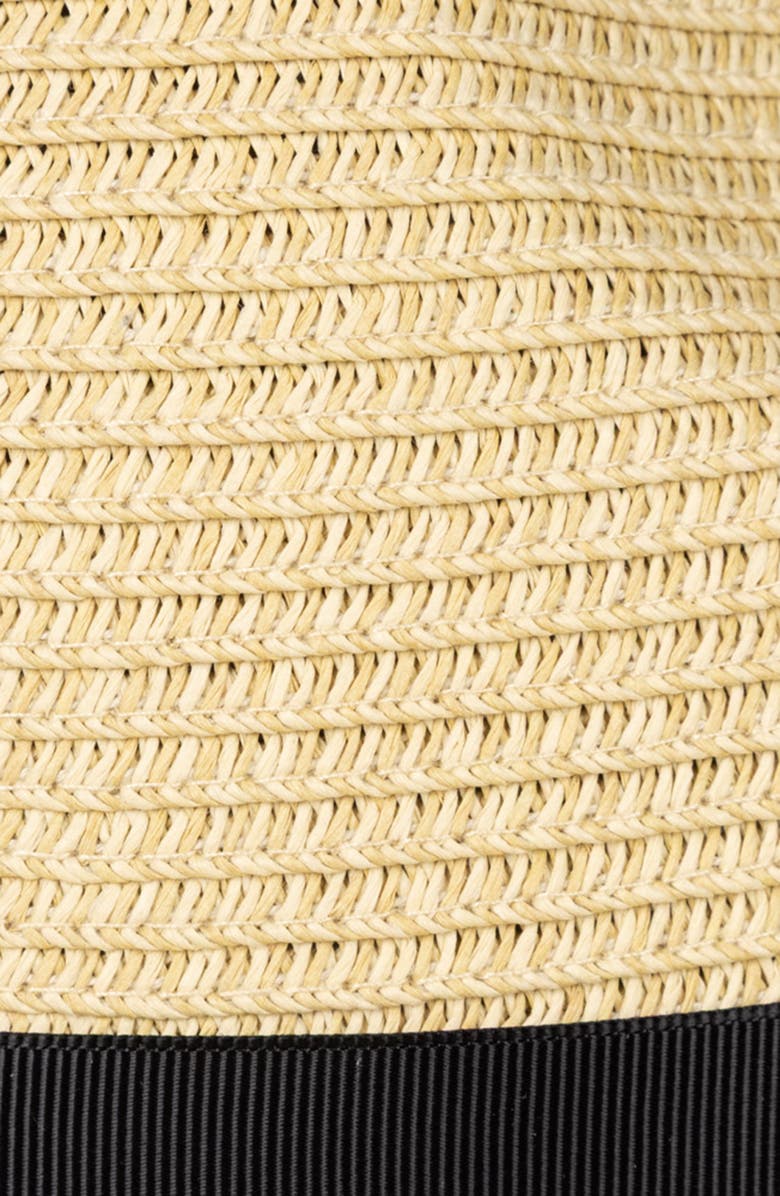 Lauren Ralph Lauren Classic Packable Fedora Hat, Alternate, color, Natural/ Black