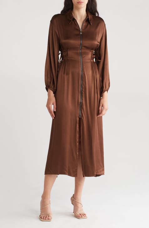 Long Sleeve Midi Shirtdress