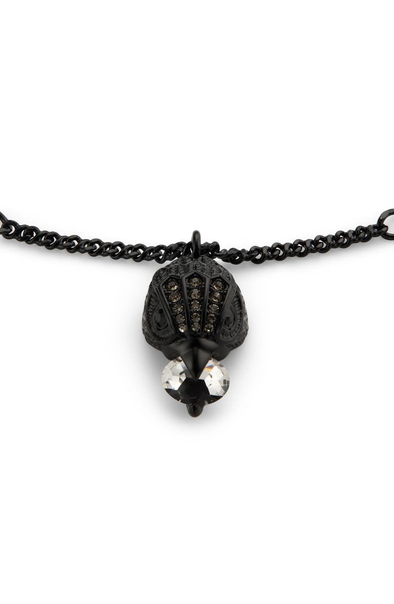 Kurt Geiger London Eagle Pendant Necklace, Main, color, Black