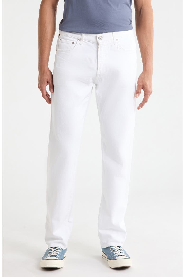 Elijah Relaxed Straight Leg Jeans, Main, color, PASTORAL WHITE