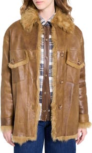 TWP Reversible Oversized Genuine Shearling Jacket