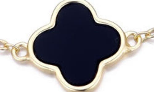 Adornia Enamel Clover Station Bracelet In Multi