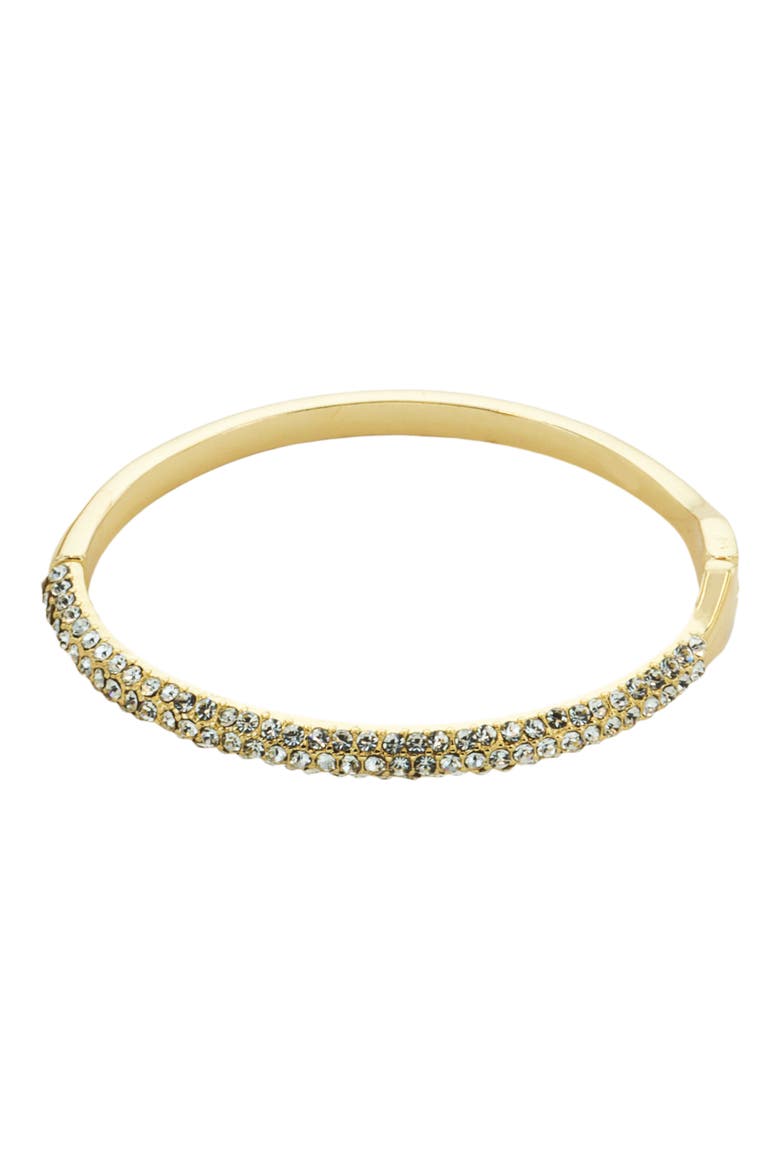 Pavé Skinny Hinge Bangle, Main, color, GOLD