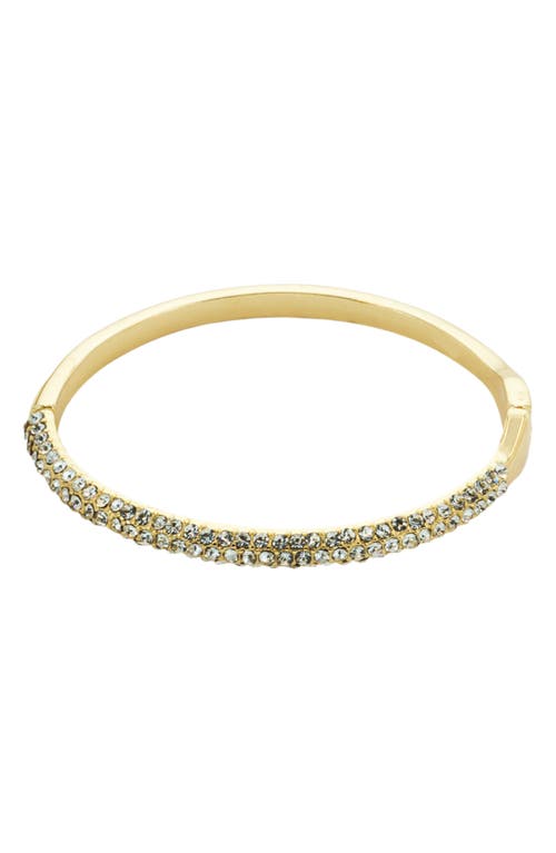 Panacea Pavé Skinny Hinge Bangle in Gold 