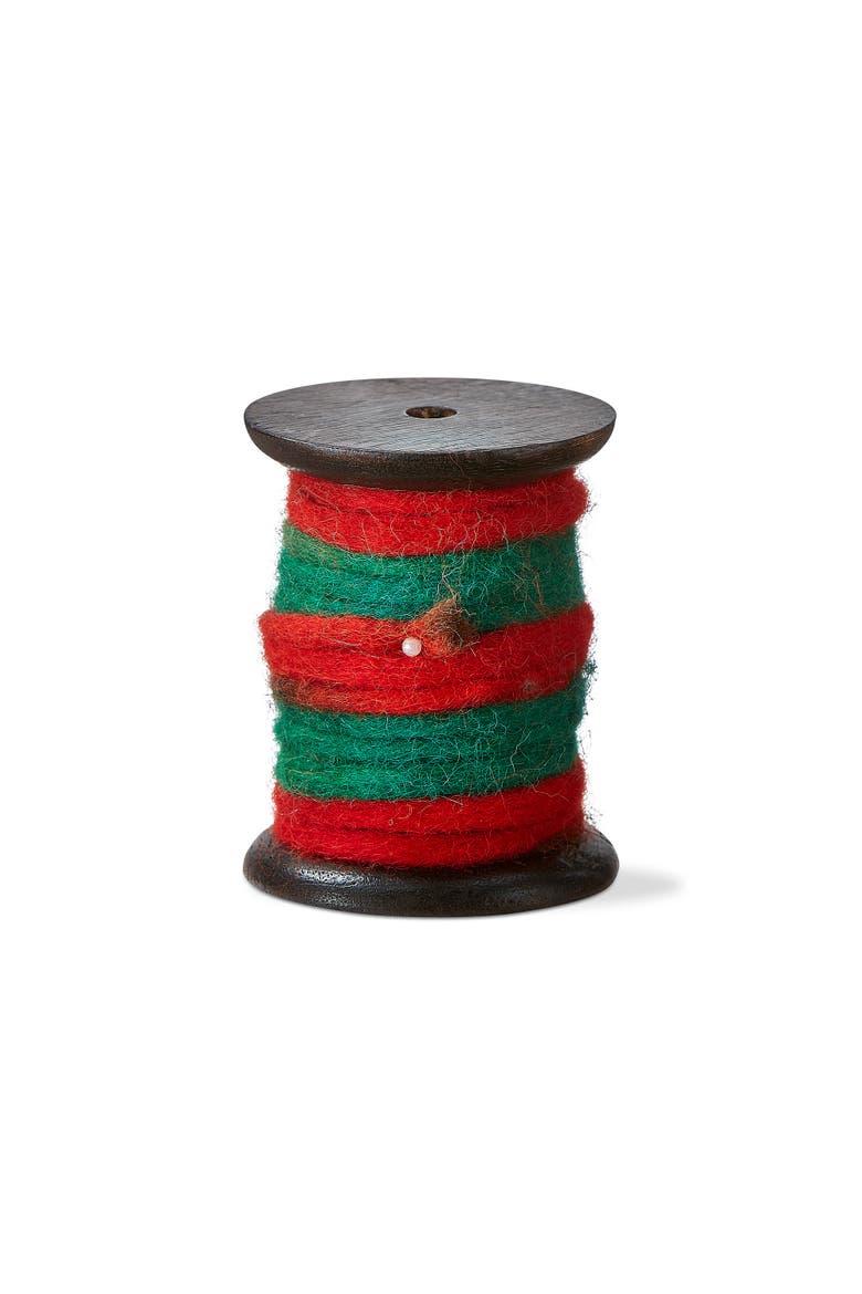 Wooly Fleece Multicolor Ribbon Spool for Crafts and DIY, Main, color, Red
