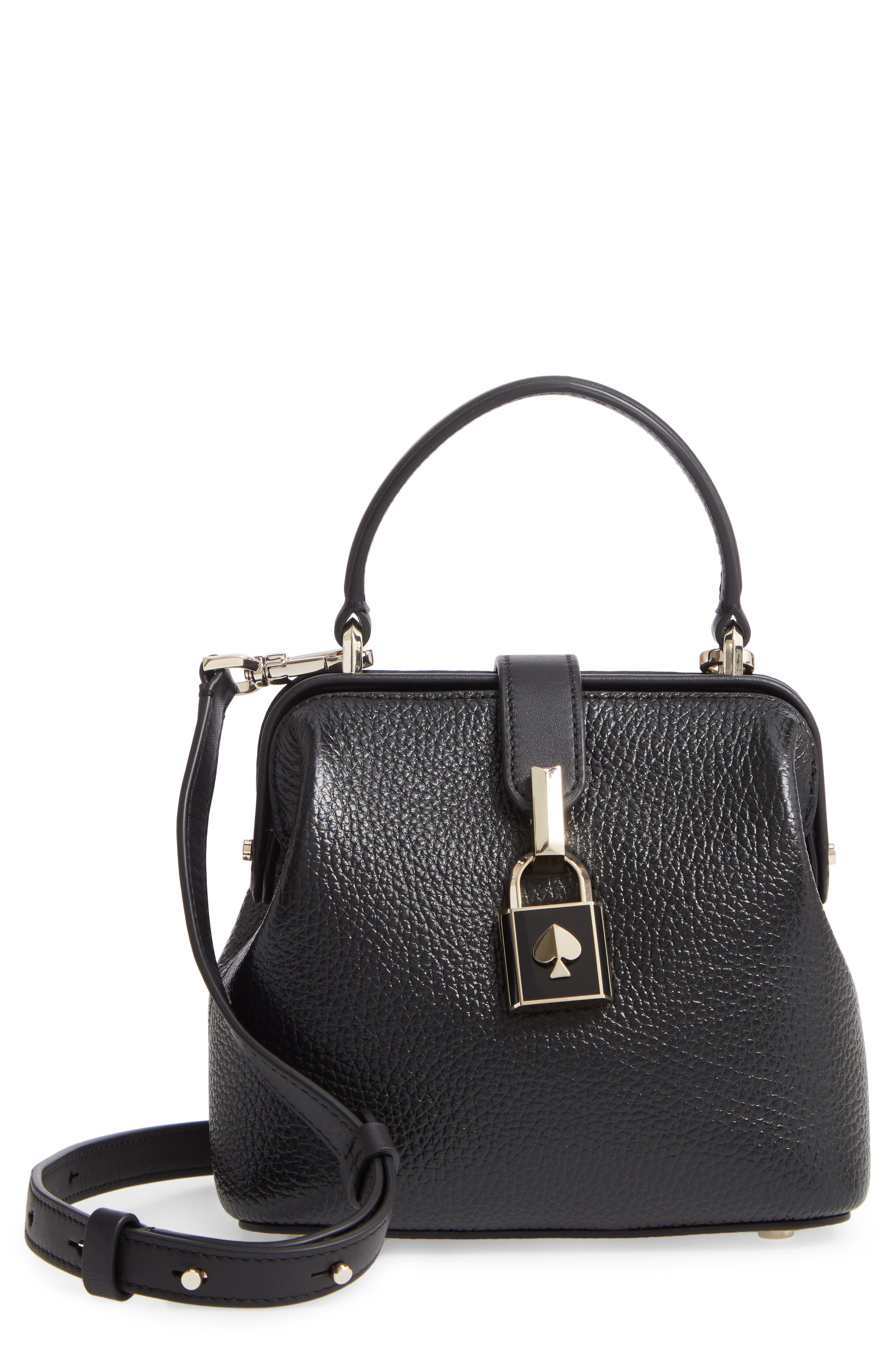 Kate Spade New York small remedy leather top handle bag, Main, color, 