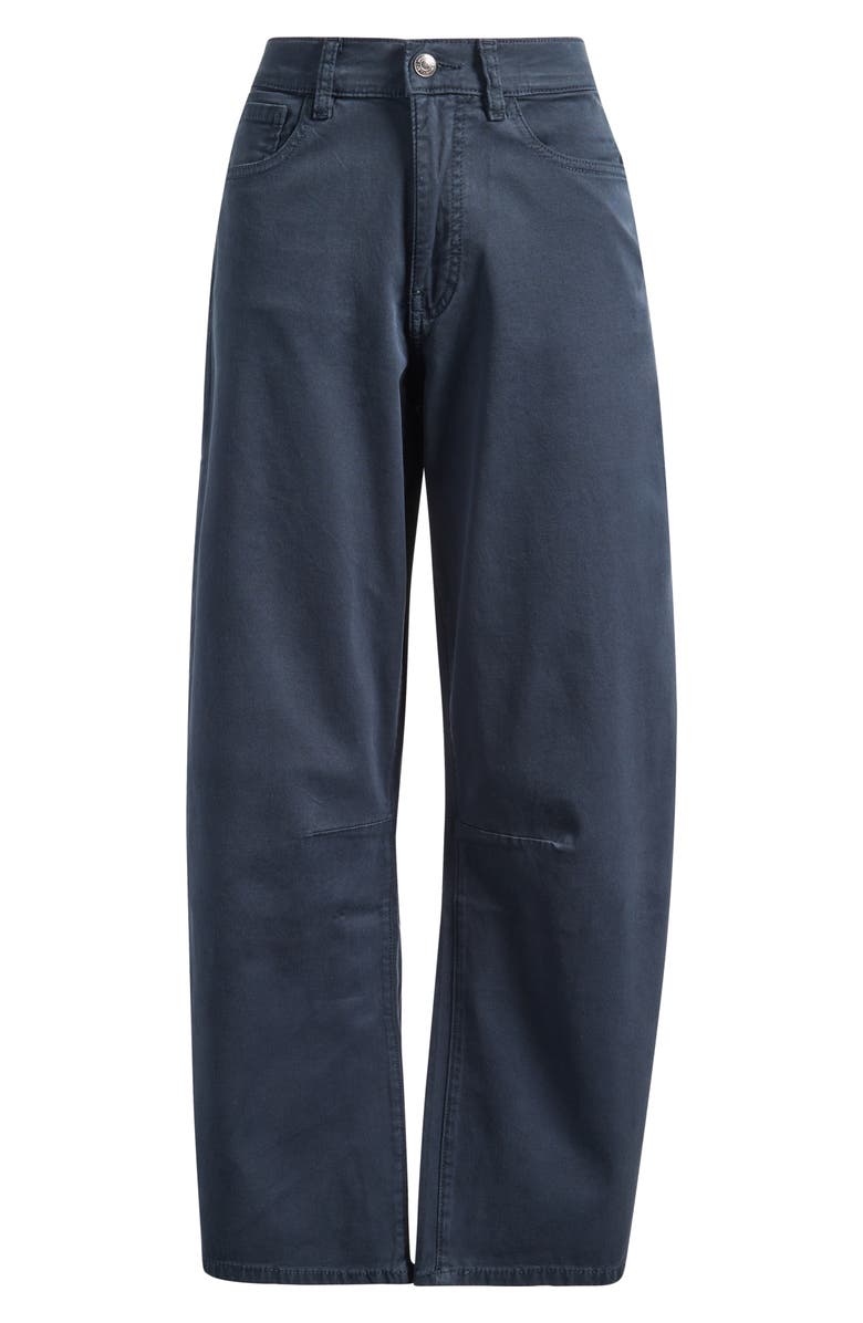 WARP+WEFT BNA Soft Curve Barrel Twill Pants, Alternate, color, Carbon Blue