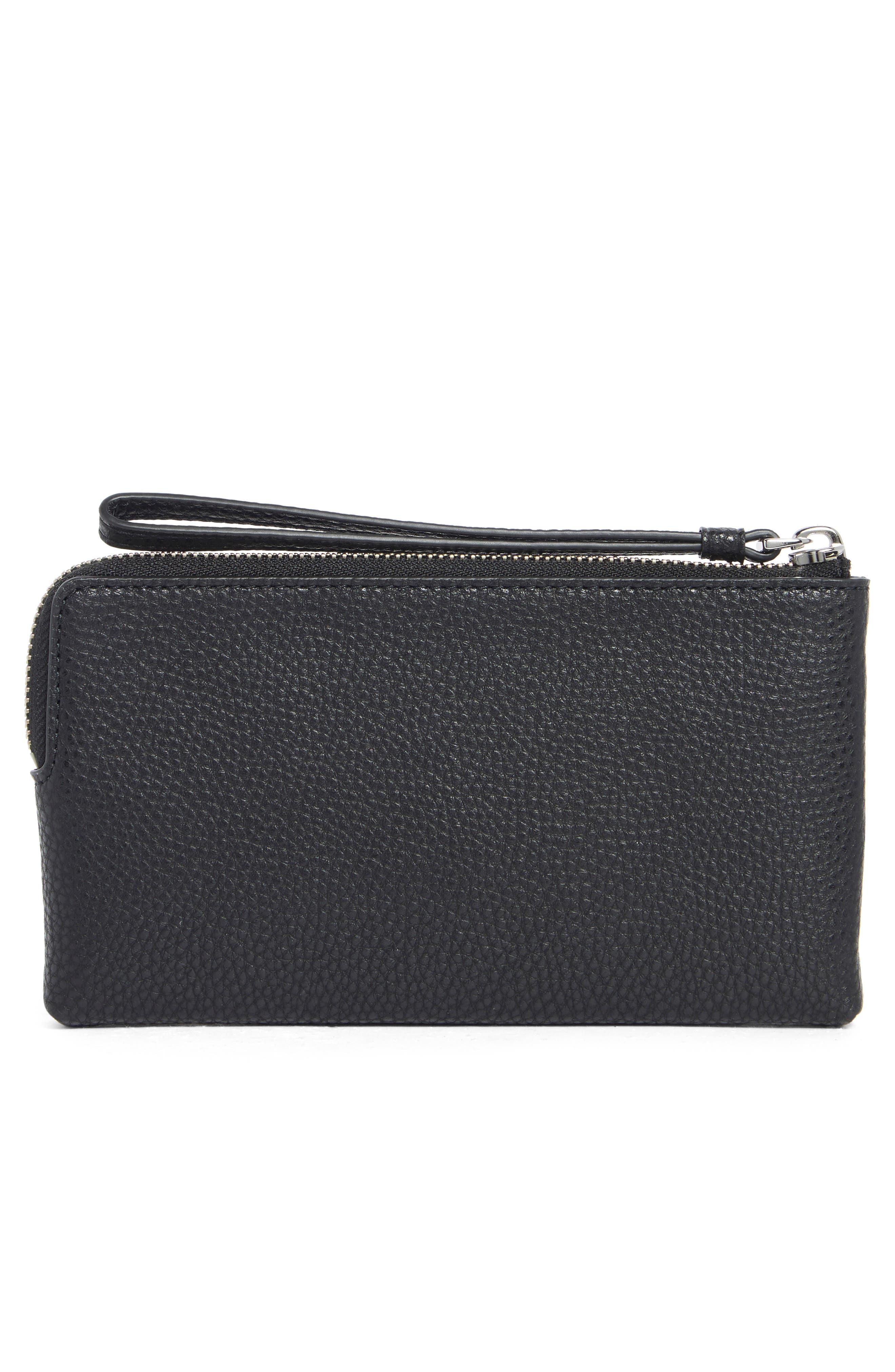 Marc Jacobs Bold Wristlet Pouch, Alternate, color, Black