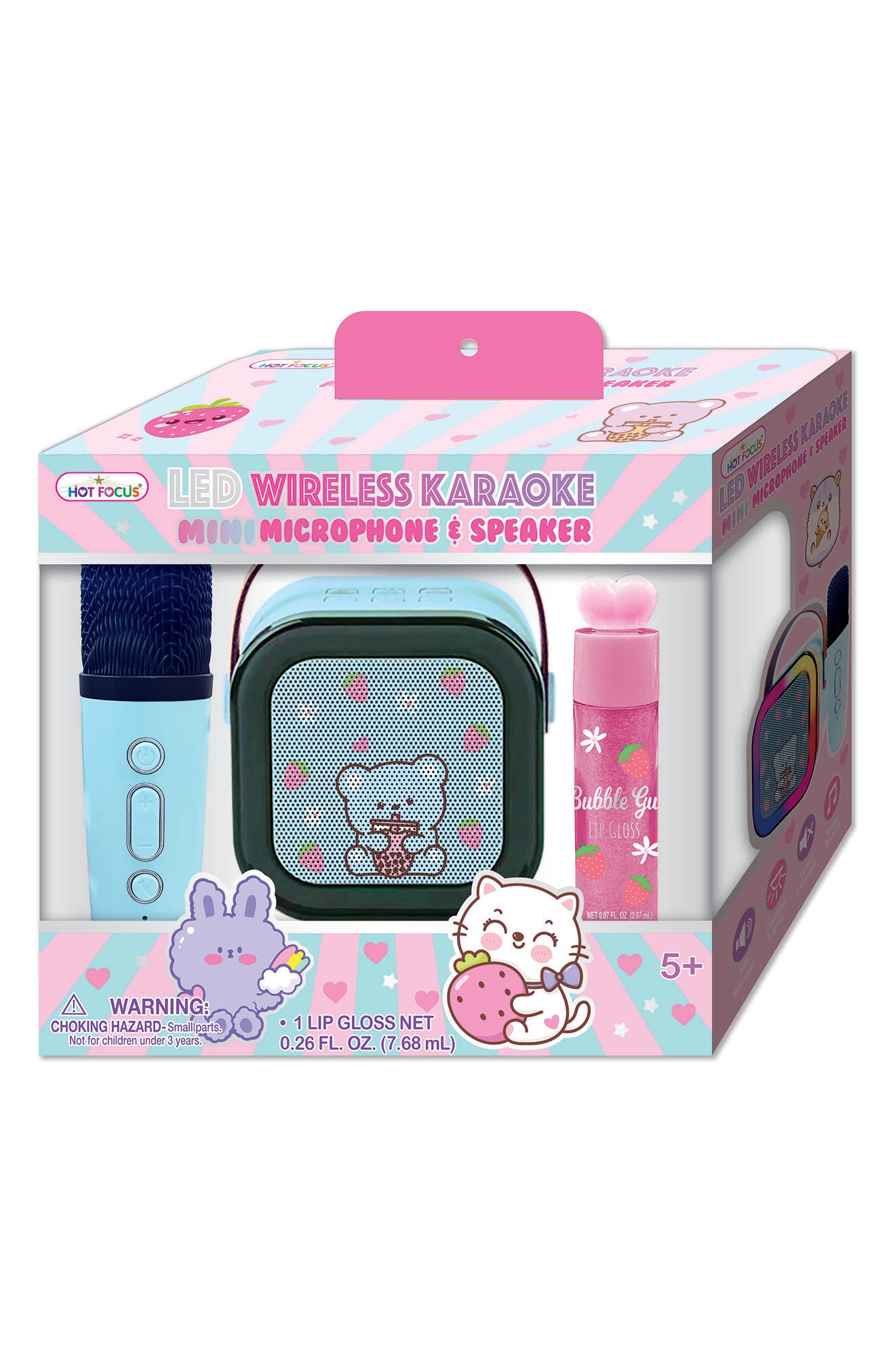 HOT FOCUS Karaoke Critter Mini Microphone & Speaker Set