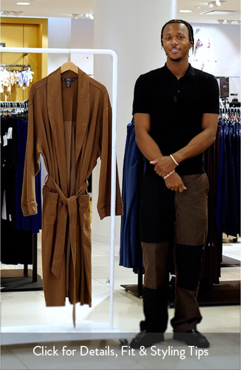 Herringbone Twill Robe, sales video thumbnail