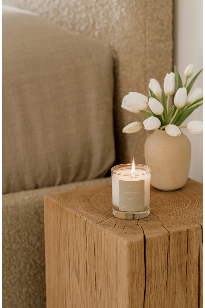 Cuir Rose Candle, Alternate, color, NO COLOR