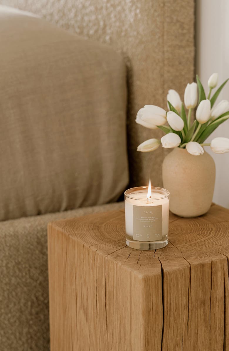 Oak Essentials Cuir Rose Candle, Alternate, color,