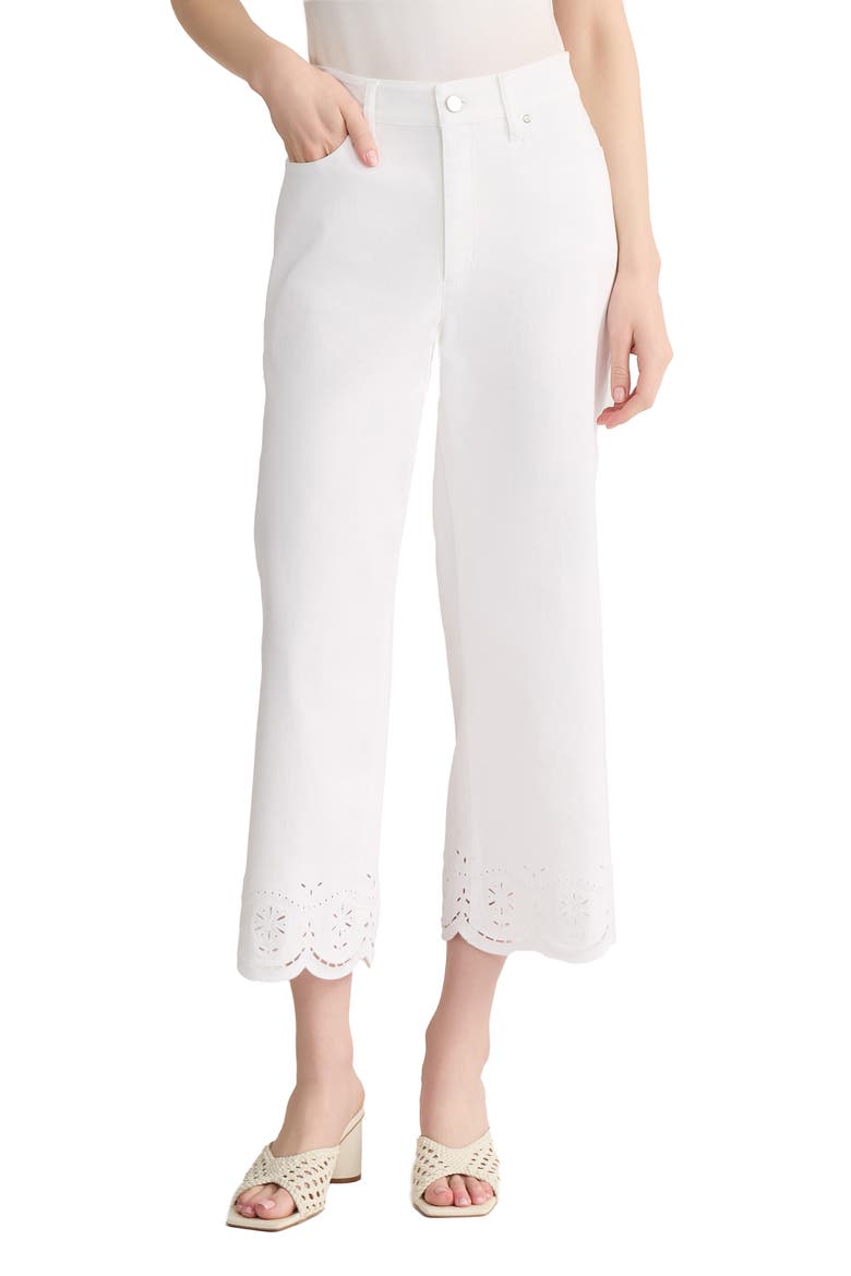Lexington Straight Leg Crop Pants, Main, color, SOFT WHITE