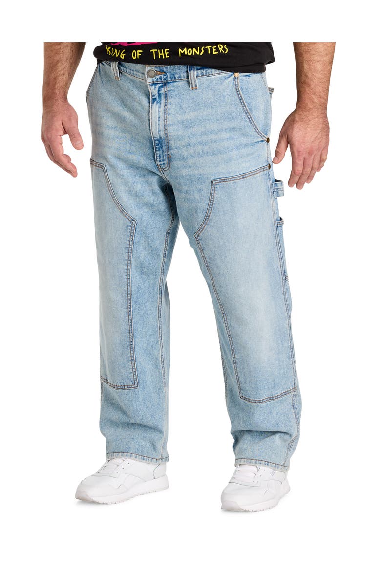 True Nation by DXL Big & Tall Utility Carpenter Pants, Main, color, Washed Utility