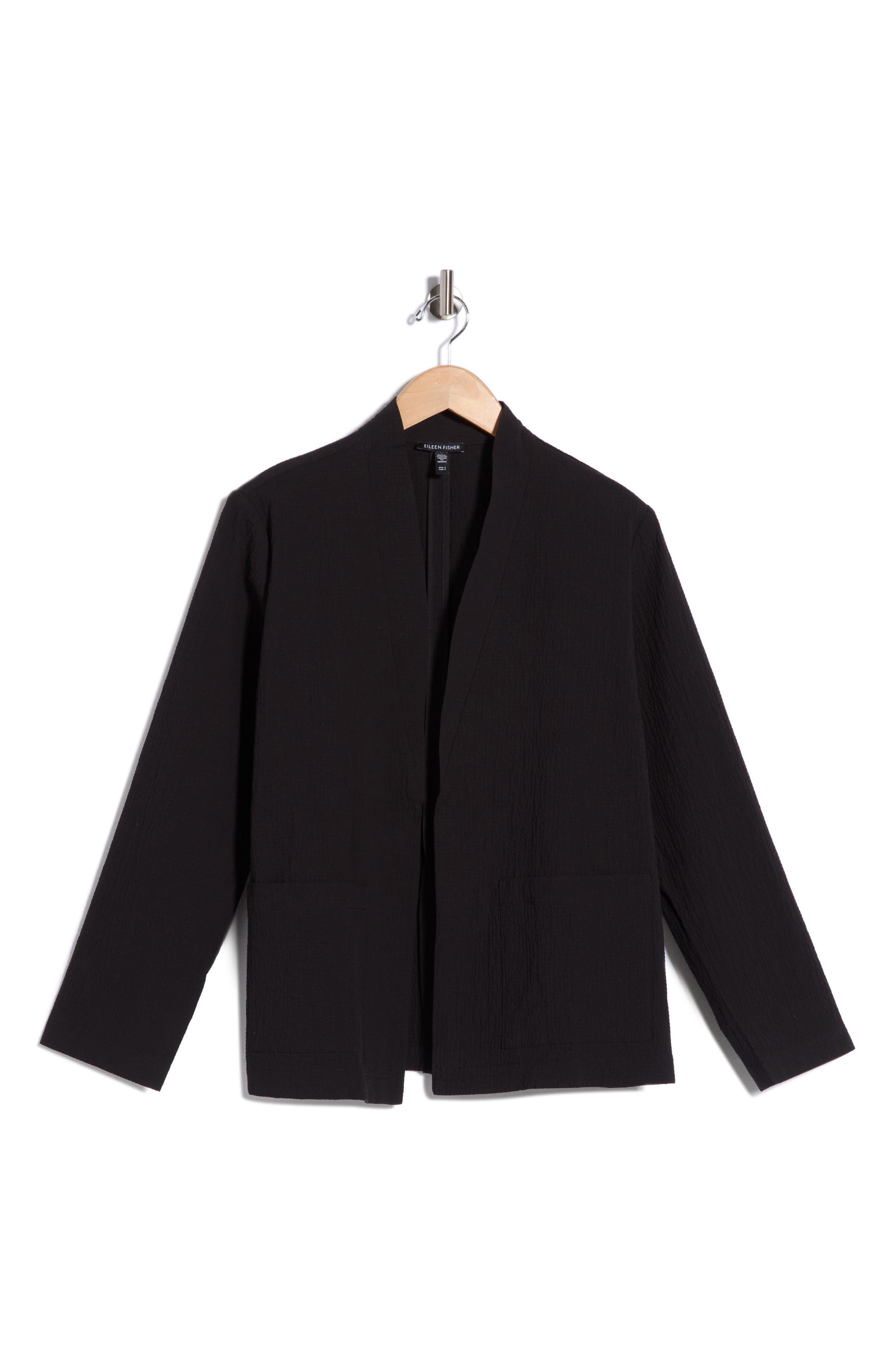 High Collar Stretch Organic Cotton Jacket