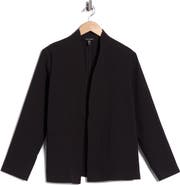 Eileen Fisher High Collar Stretch Organic Cotton Jacket