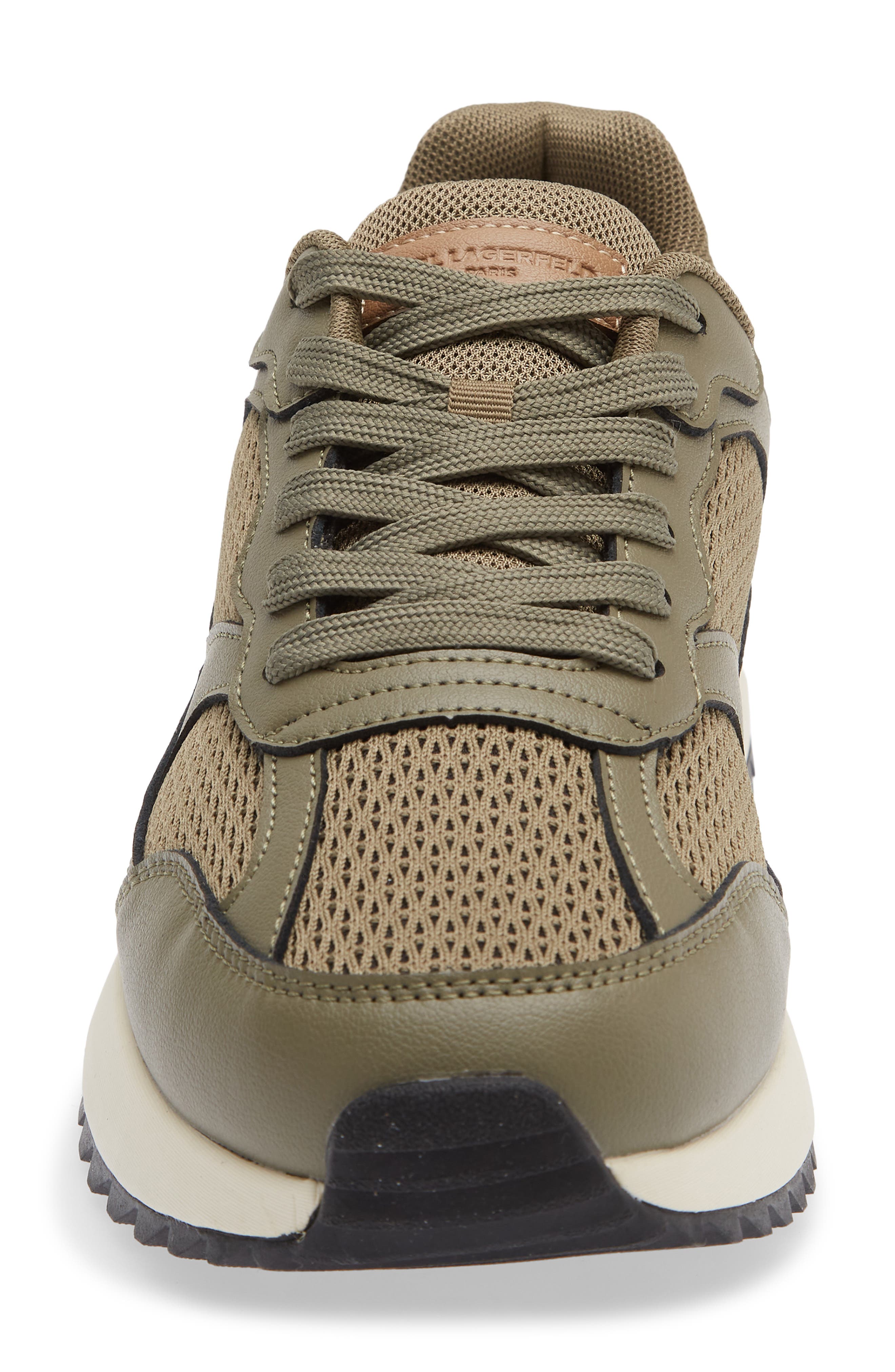 KARL LAGERFELD PARIS Clovis Mixed Media Sneaker, Alternate, color, Green