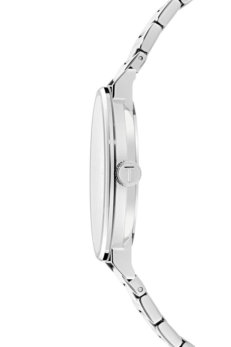 Phylipa Gents Bracelet Watch, 41mm, Alternate, color, SILVER-TONE