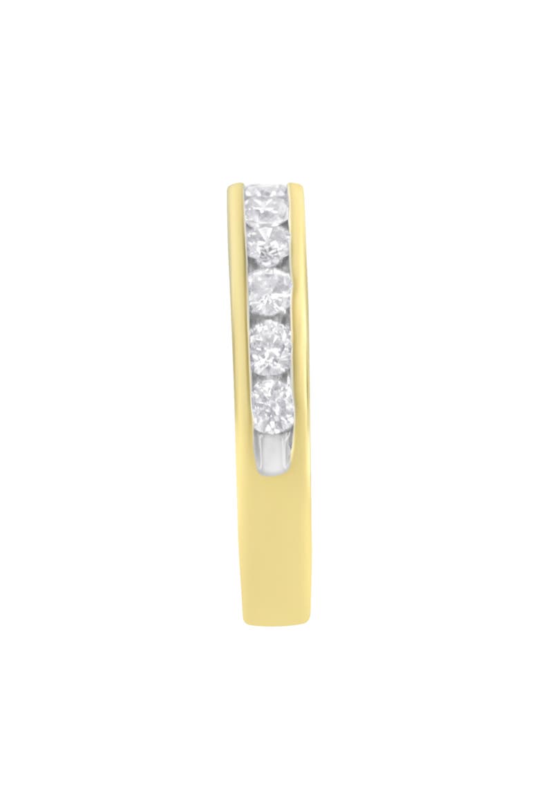 IGI Certified 18K Yellow Gold 1.0 ctw Channel Set Round-Cut Diamond 11 Stone Anniversary/Wedding Band Ring, Alternate, color, Yellow Gold