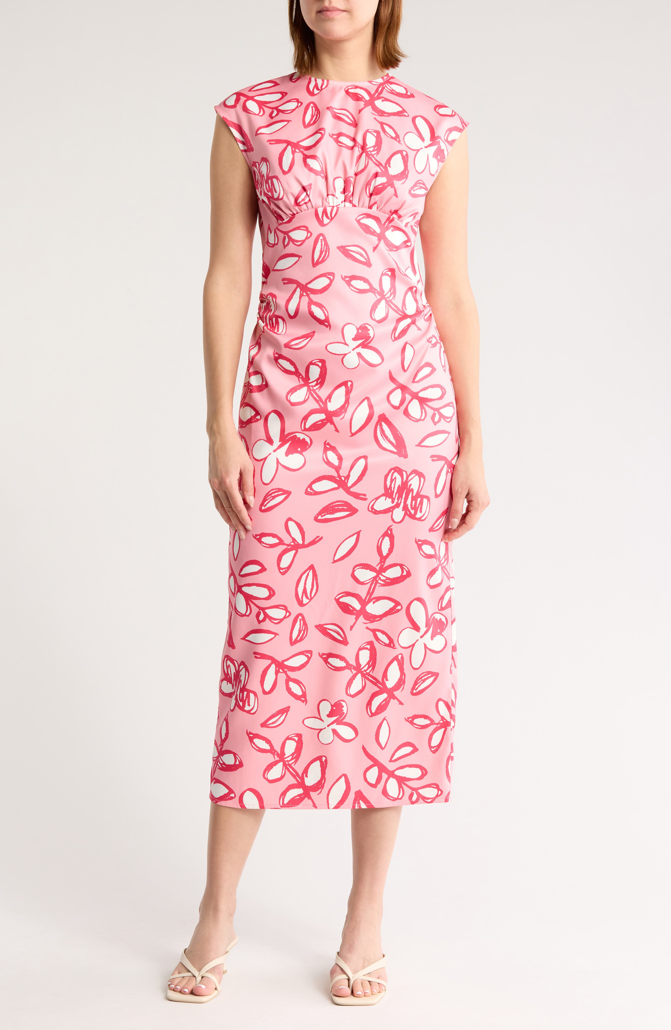 AREA STARS Floral Sheath Dress
