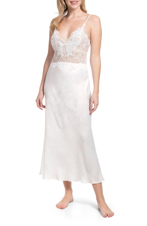 Marry Me Lace & Satin Nightgown