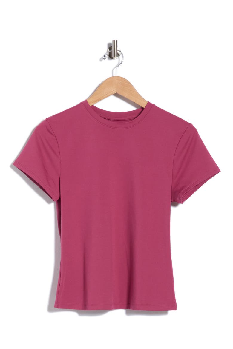 Movement Fitted Short Sleeve Performance T-Shirt, Main, color, FUCHSIA DUSK