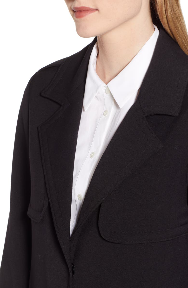 Kenneth Cole New York Ponte Trench Coat, Alternate, color,