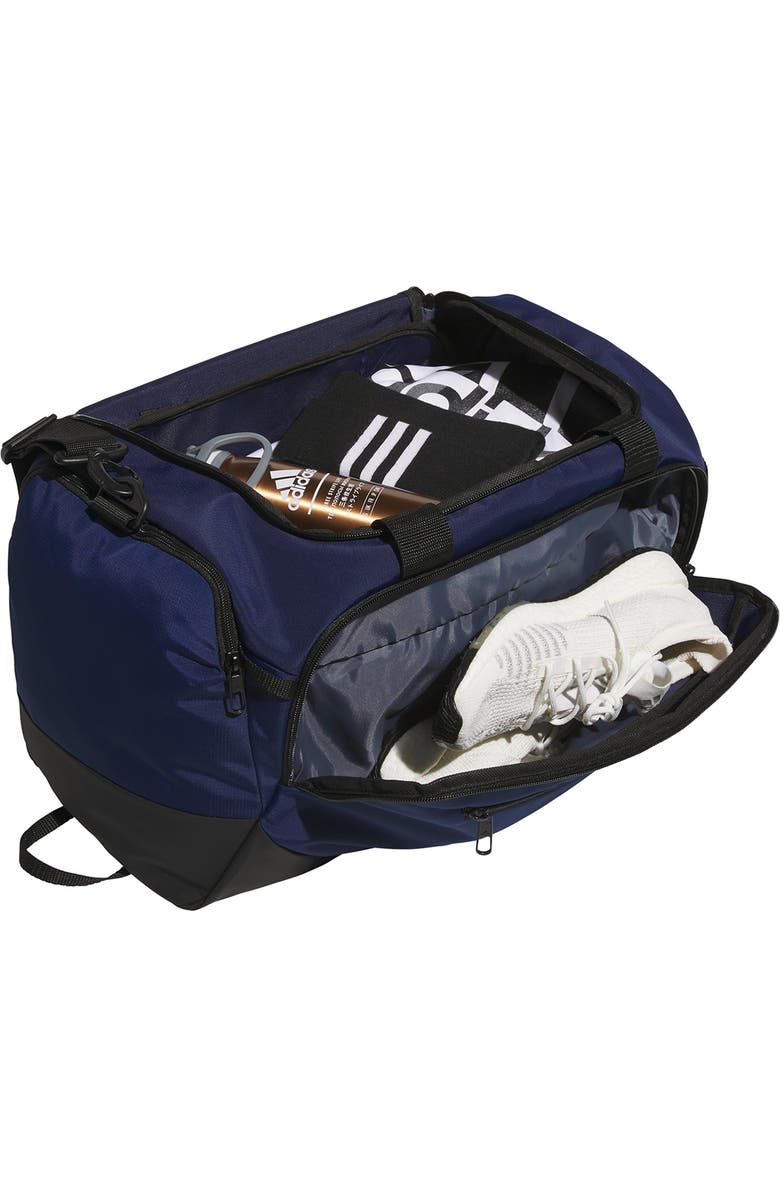 adidas Defender 5 Small Duffel Bag, Alternate, color, Team Navy Blue 2