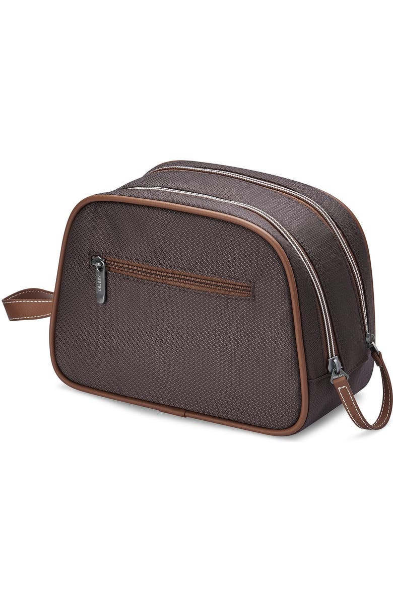 Delsey Paris Chatelet Air 2.0 Toiletry and Makeup Travel Bag, Alternate, color, Chocolate