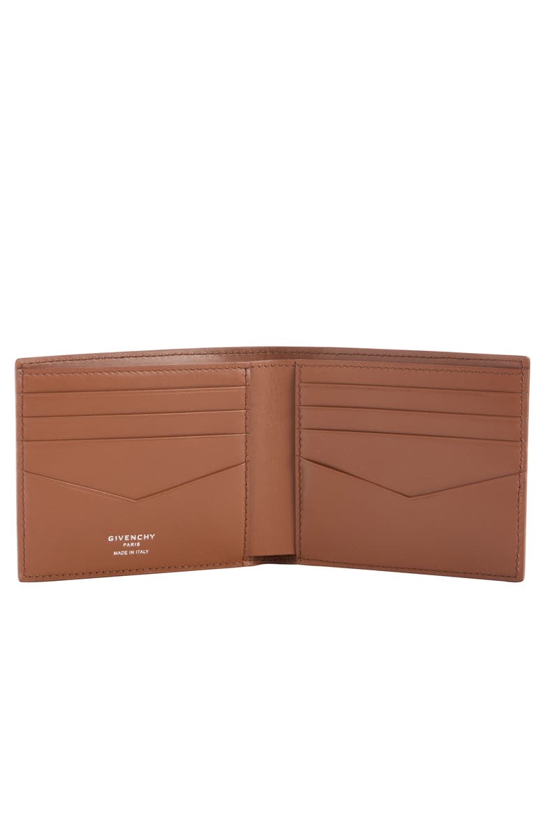Givenchy Calfskin Leather Bifold Wallet, Alternate, color, Hazel