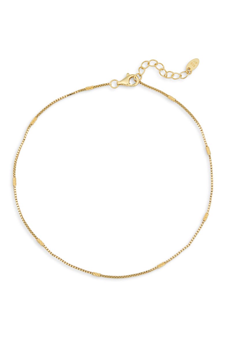 Bar Station Anklet, Main, color, GOLD
