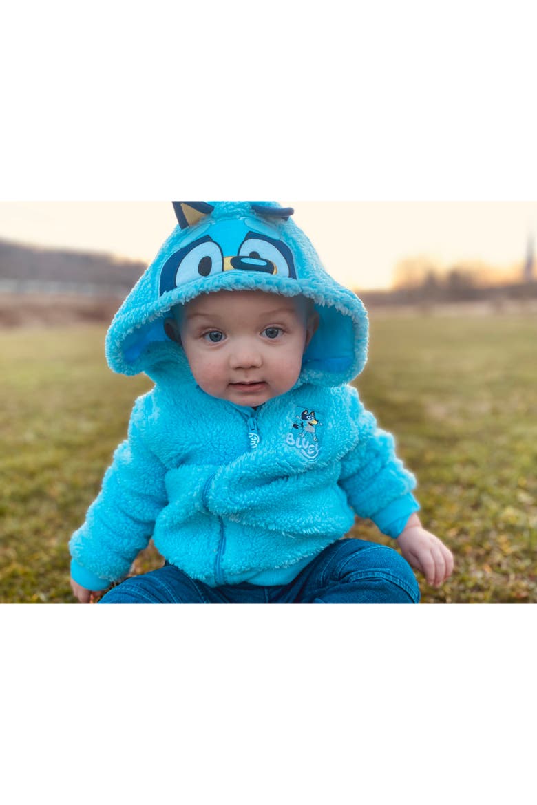 Zip-Up Hoodie, Alternate, color, Bluey Light Blue