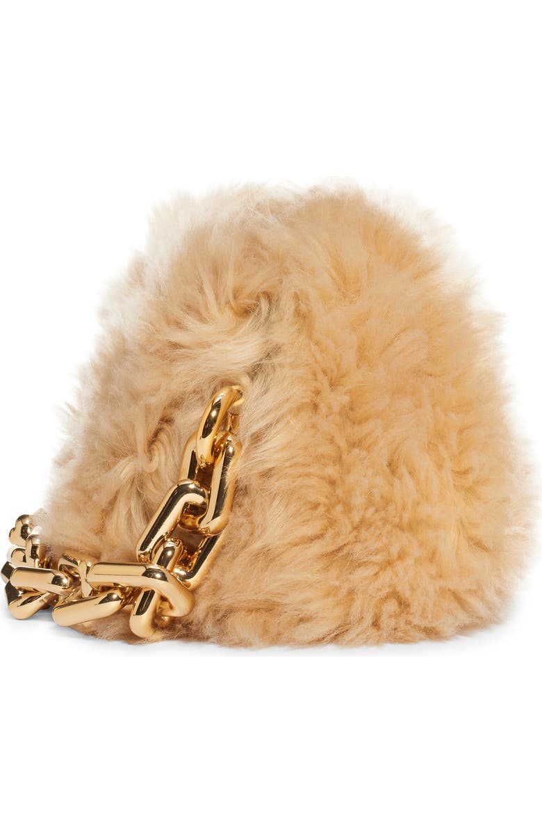 Bottega Veneta The Chain Pouch Genuine Shearling Shoulder Bag, Alternate, color,