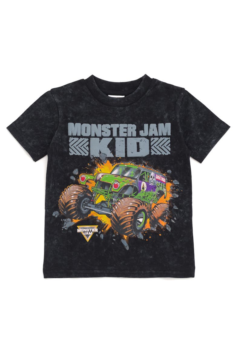 Grave Digger Short Sleeve Tee, Main, color, Grave Digger Kid Black